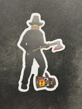 Playful Treats John Carver Sticker