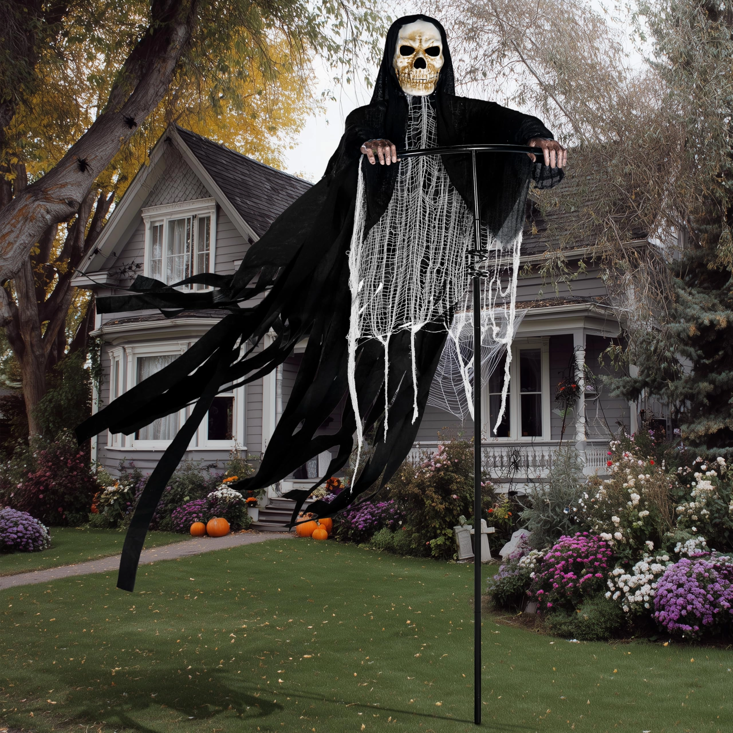 Charming Supplies 7Ft Halloween Grim Reaper Decorations