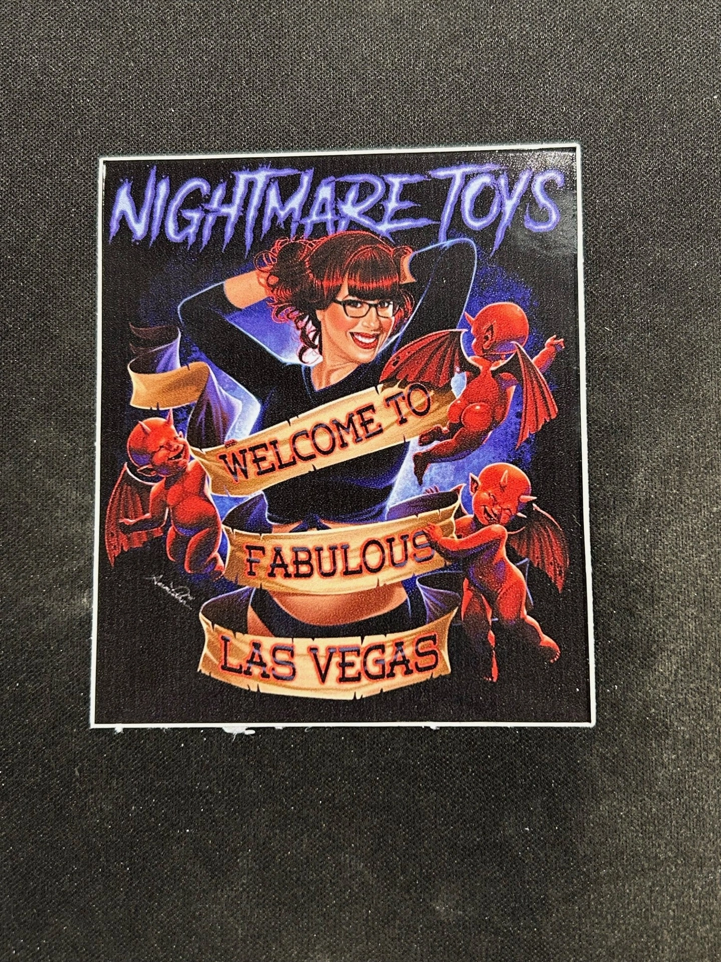 Kristy Welcome To Vegas Sticker Scary Accents Eerie Displays