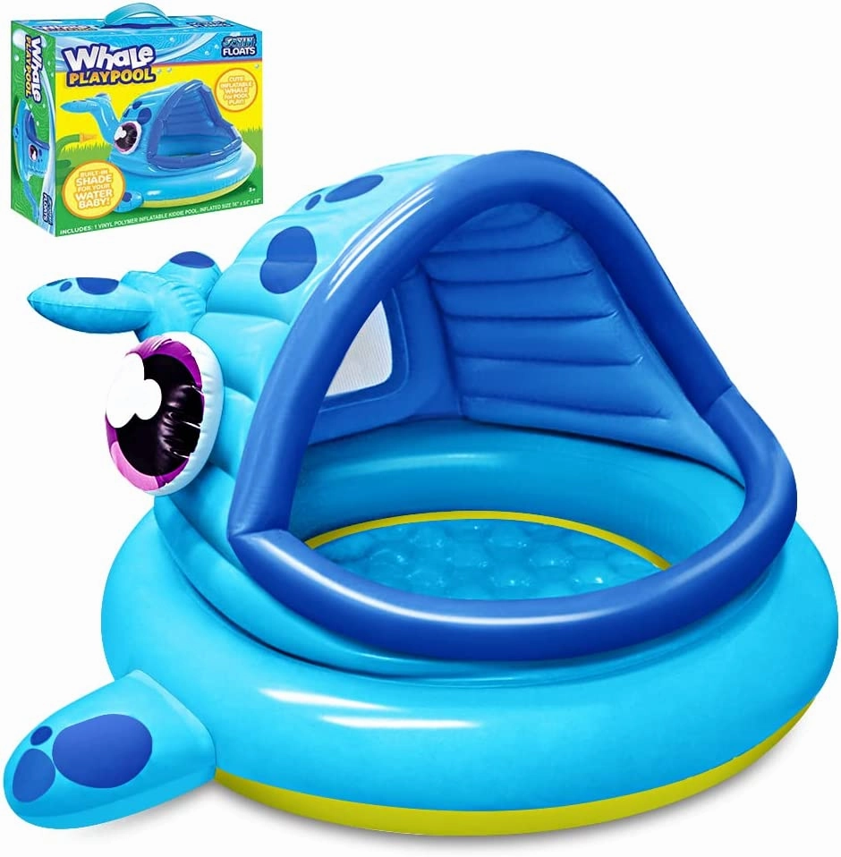SLOOSH - 54in Whale Kiddie Pool Ride On Toy Dispute Settle