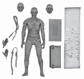 BBT - Universal Monsters Ultimate Mummy (Black & White) Figure Monster Crafts