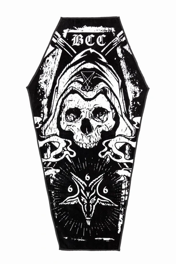 Monster Figures Reaper Casket - Coffin Towel
