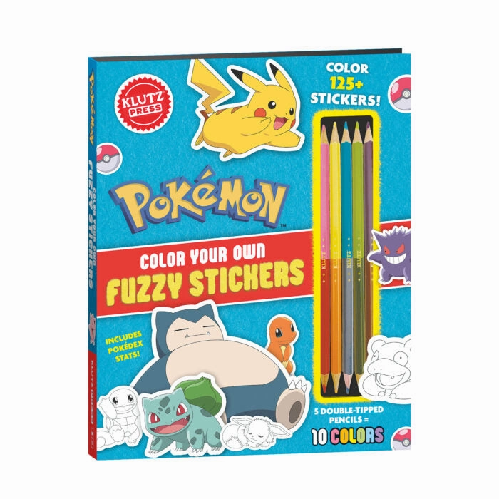 Pokemon Color Your Own Fuzzy Stickers Desire Understand Art Design