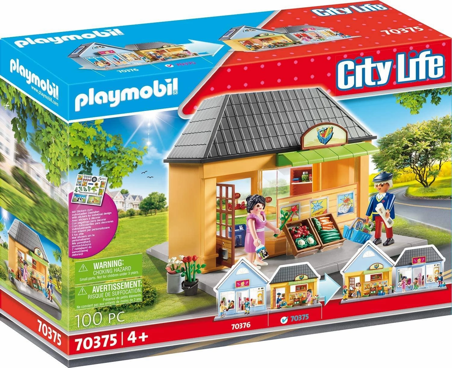 PLAYMOBIL 70375 City Life My pretty Play-Mini Market Progression Path
