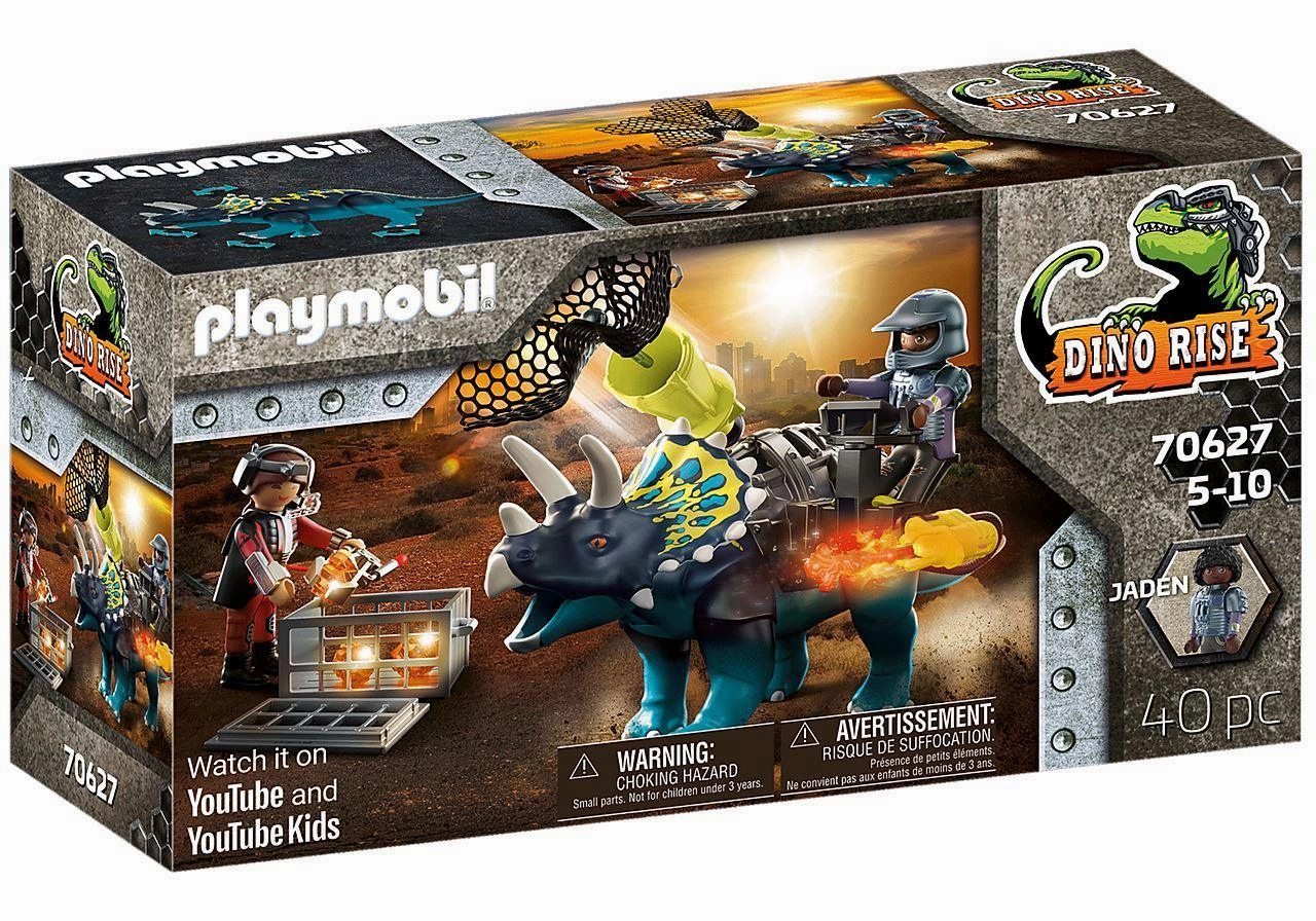 Fast-Paced Fun PLAYMOBIL 70627 DINO RISE - Triceratops: Battle for the Legendary Stones