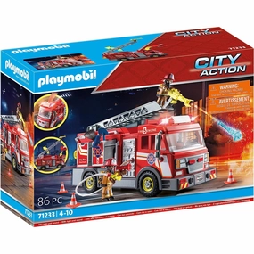 Trust Build Robot Design Playmobil 71233 - Fire Truck with Flashing Lights