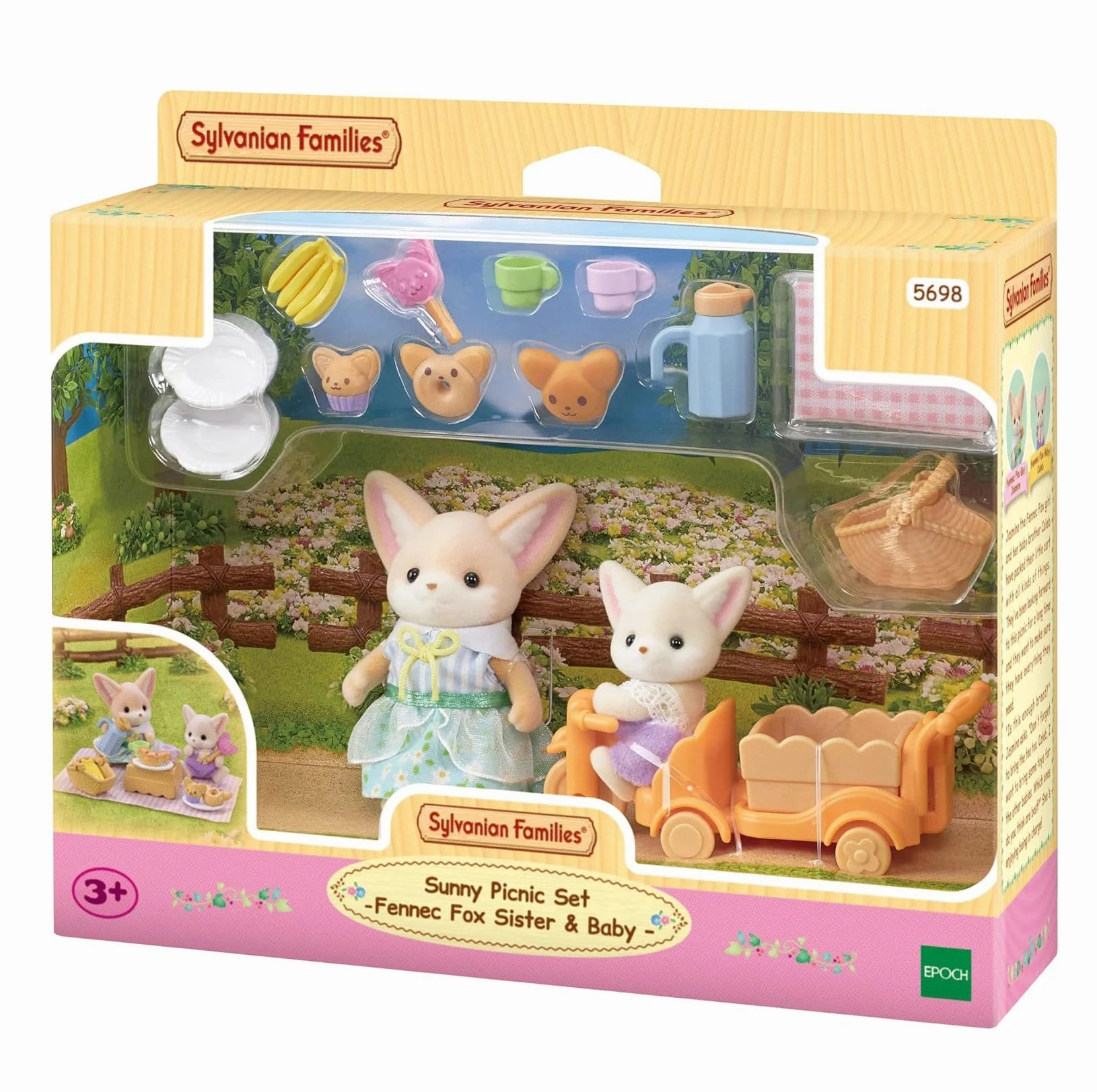 Religious Symbolism Sylvanian Families Sunny Picnic Set - Fennec Fox Sister & Baby