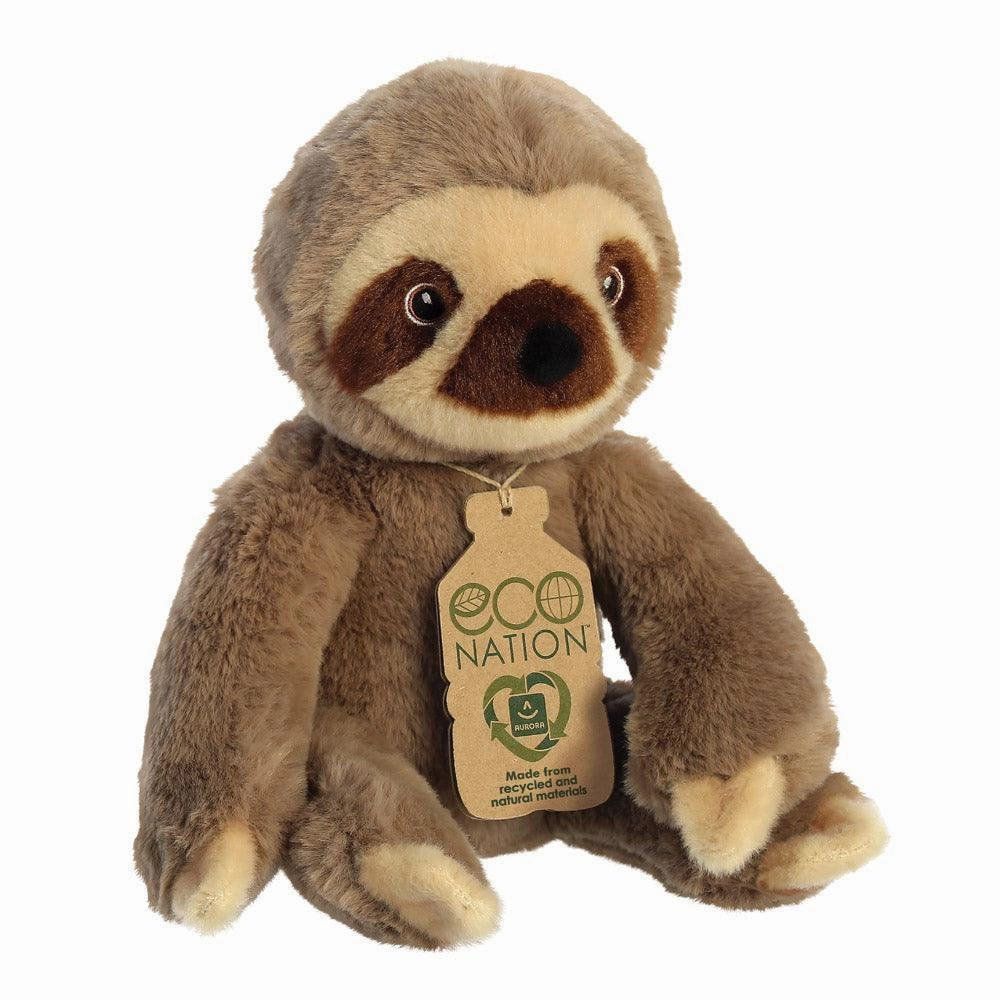 AURORA 35003 Eco Nation Sloth 24cm Soft Toy Small Trophy