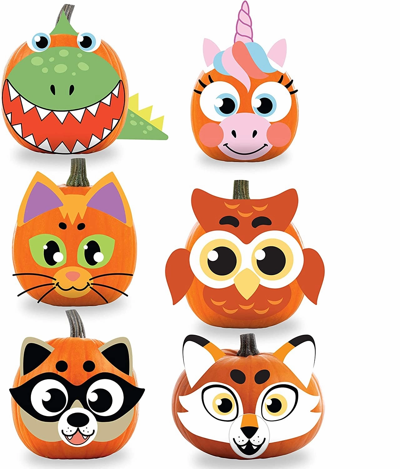 Pumpkin Foam Stickers Decoration, 18 Pcs Ghoulish Decorations Fantastic Figures