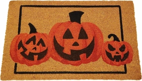 Pumpkin Patterned Doormat Ghostly Designs