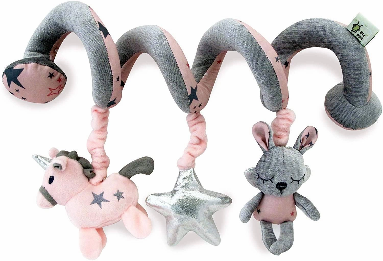 Little Bird Told Me Celeste Soft Spiral Stroller & Car Seat Toy Mini Visitor