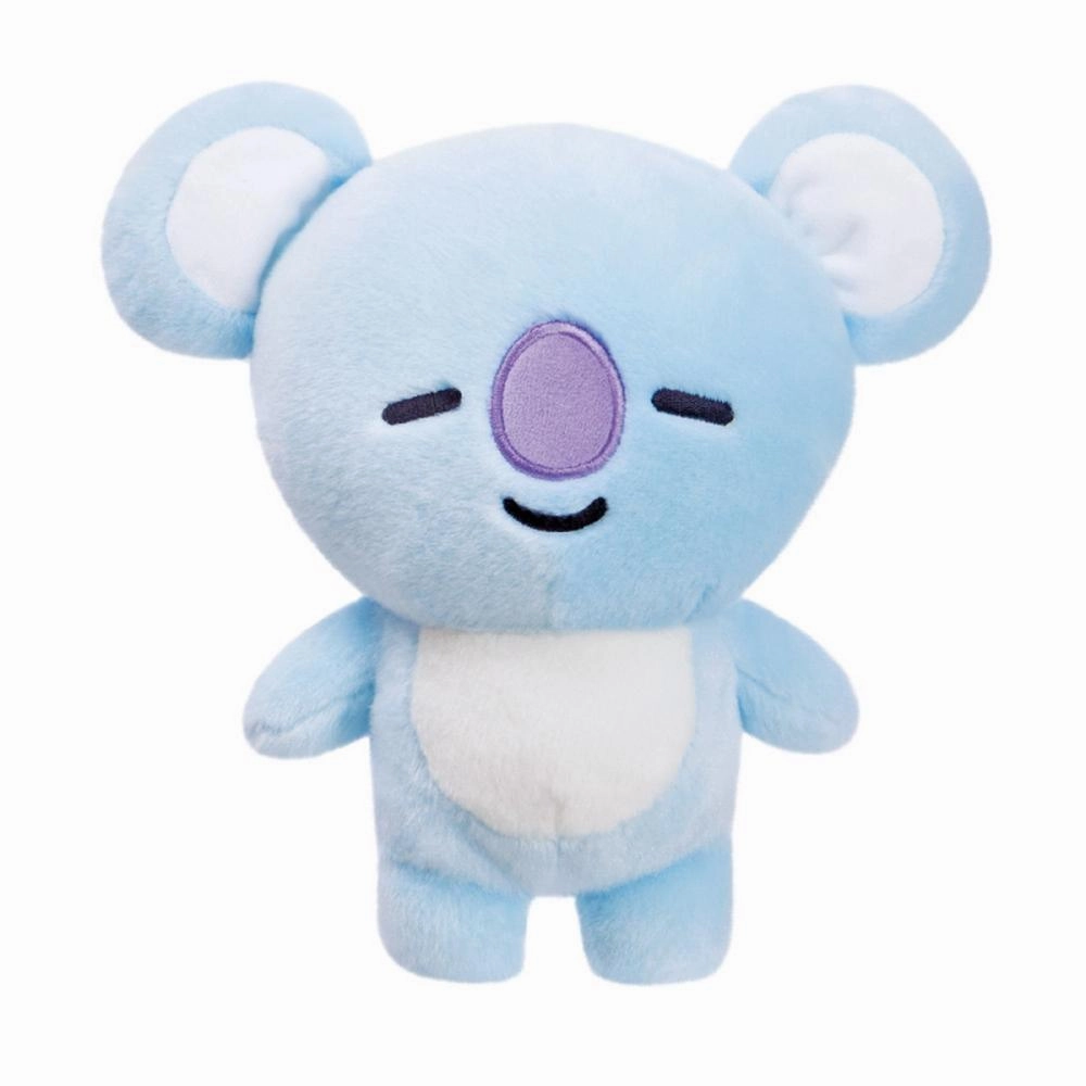 Biodegradable Package AURORA BT21 Official Merchandise, KOYA Soft Toy 61320, Medium - Blue