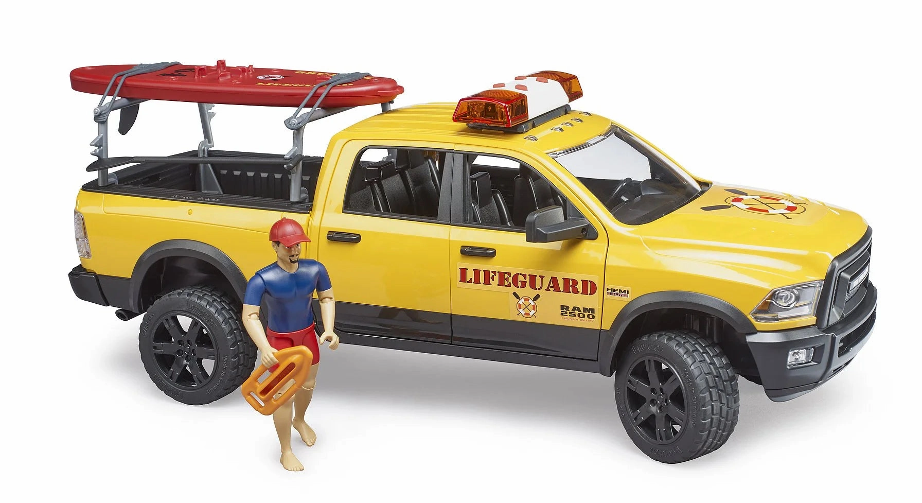 BRUDER RAM 2500 Power Wagon Lifeguard Set with Light & Sound Hunting Season Mythos Rich