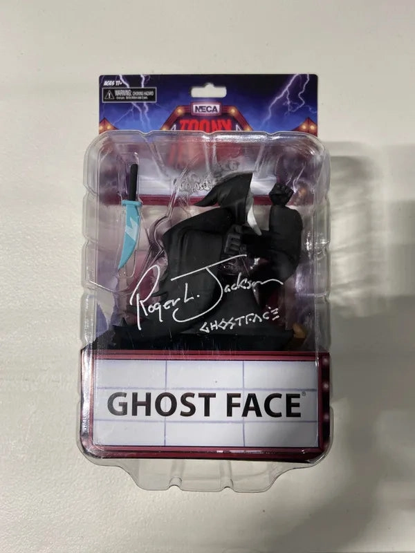 Wicked Ornaments Eerie Ornaments Roger L. Jackson Autographed Toony Terror Ghostface Figure (JSA Certified)