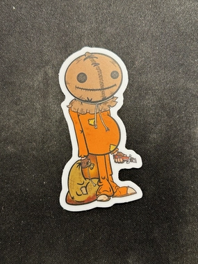 Haunted Masks Ghostly Decorations Sam Trick R Treat Sticker