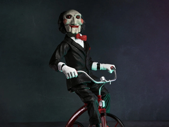 Charming Props Saw Billy the Puppet on Tricycle 12" Action Figure