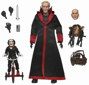 Saw Ultimate Jigsaw Killer (Black Robe) Action Figure Creepy Props Fantastic Decorations