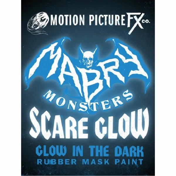 SCARE GLOW "Glow In The Dark" Rubber Mask Paint - 4 oz. Charming Lights Haunted Crafts