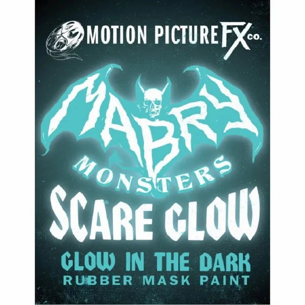 Enchanting Accessories Charming Accents SCARE GLOW "Glow In The Dark" Rubber Mask Paint - 4 oz.