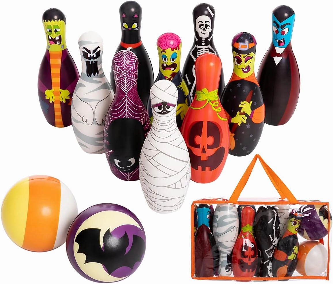 Spooky Accents Halloween Foam Bowling Set