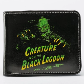 Green Creature From the Black Lagoon Billfold Wallet Mysterious Masks