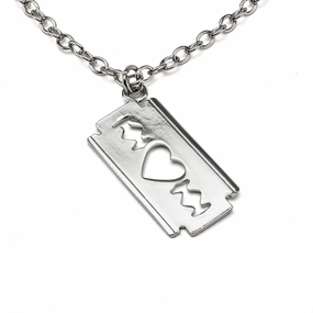 Wicked Designs Razor Pendant Necklace