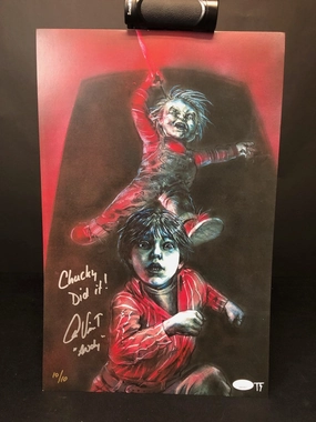 Friend's To The End 11x17 Print signed by Alex Vincent w/ JSA Mysterious Accents Mystical Displays