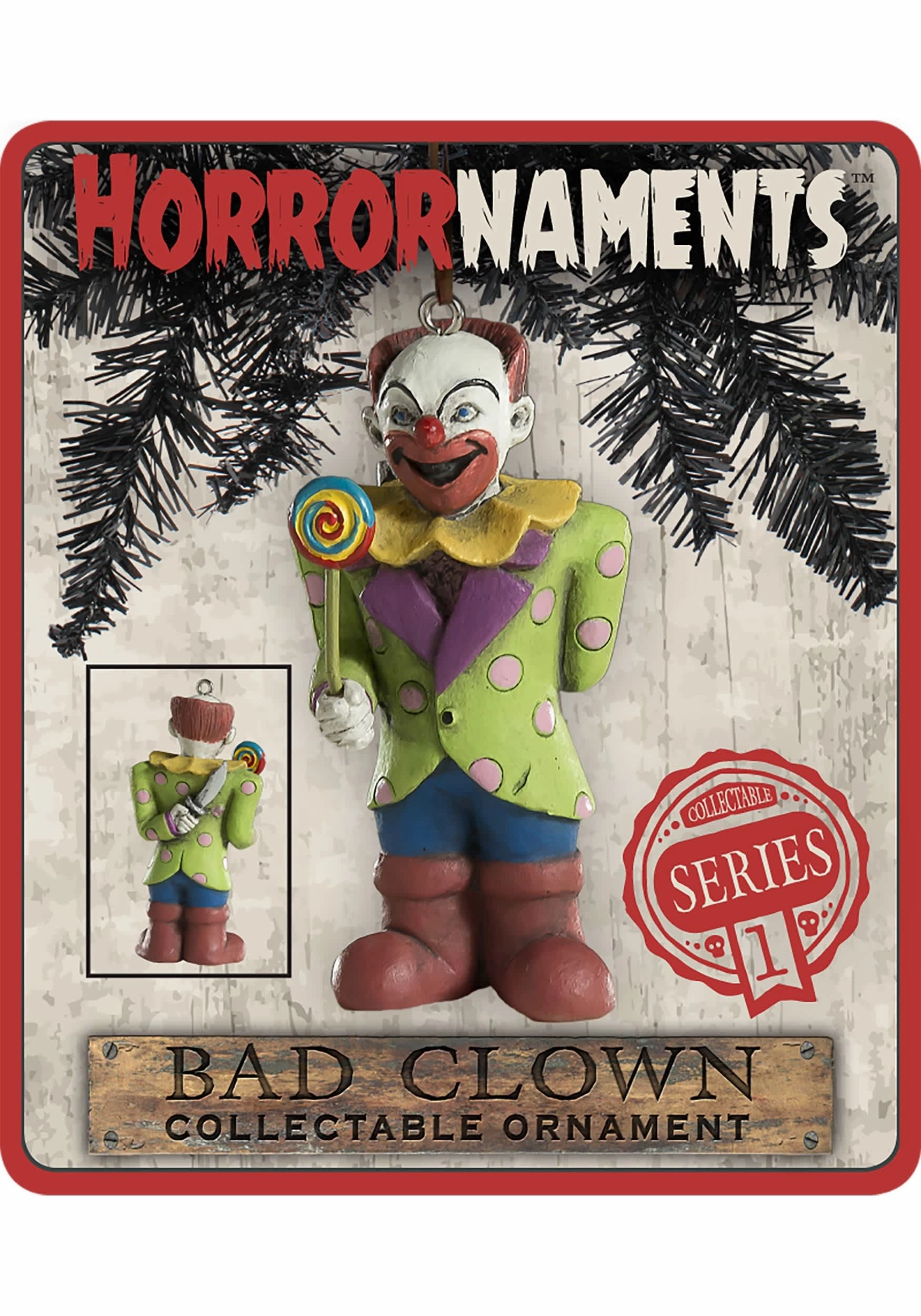 Bad Clown Horrornament Ghoulish Treats