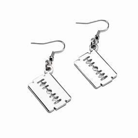 Razor Earrings Scary Treats Frightening Displays