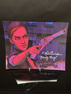 Kat Cressida Signed Wolf Among Us 8x10 V1 Creepy Decor Frightening Displays