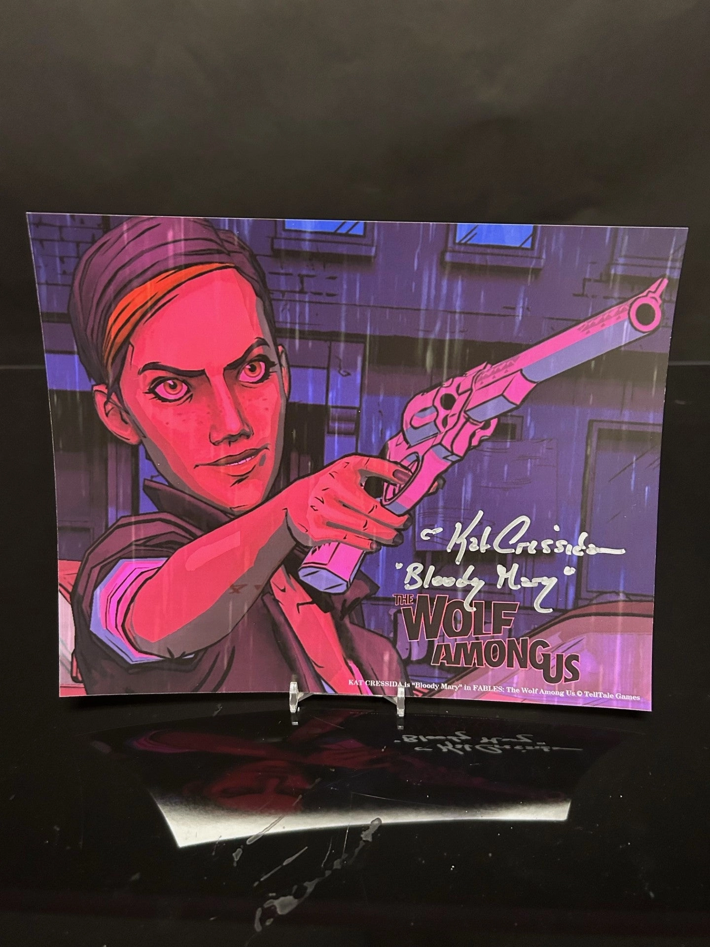 Kat Cressida Signed Wolf Among Us 8x10 V1 Creepy Decor Frightening Displays