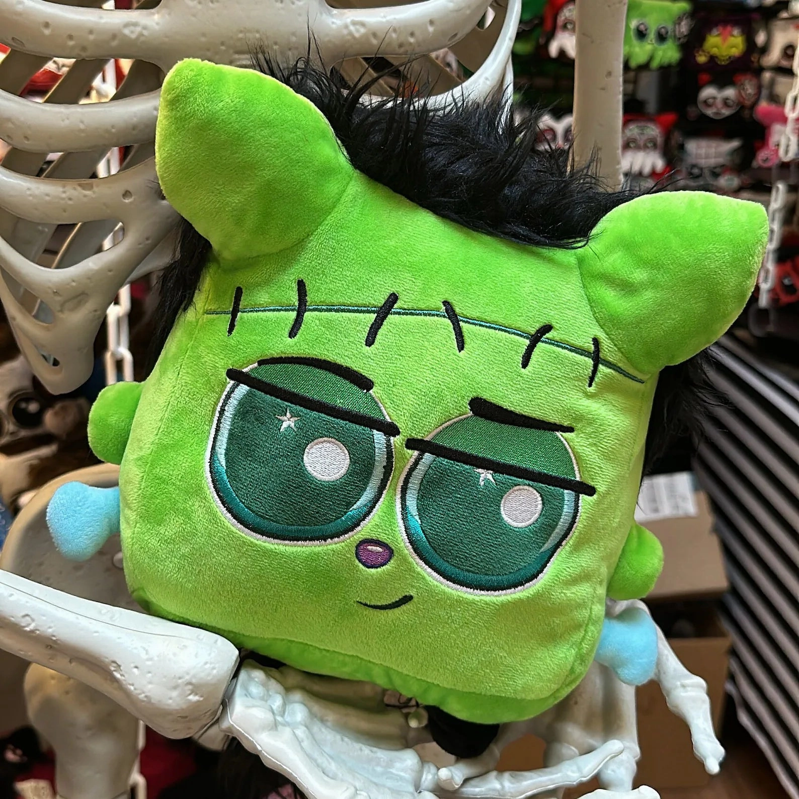 Frightening Props Squaredy Cats - Squishy Frankenstein Monster pillow plush