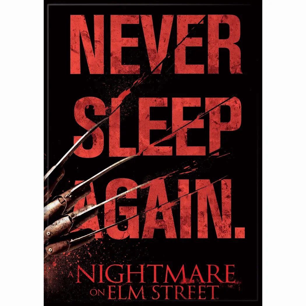 Creepy Decor Noes Freddy Never Sleep Again Magnet