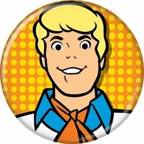 Eerie Masks Scooby-Doo Fred Buttons 1.25" Round