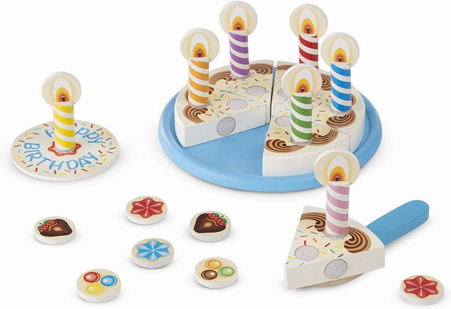 Melissa & Doug 10511 Wooden Birthday Cake Weekly Events Hair Animation