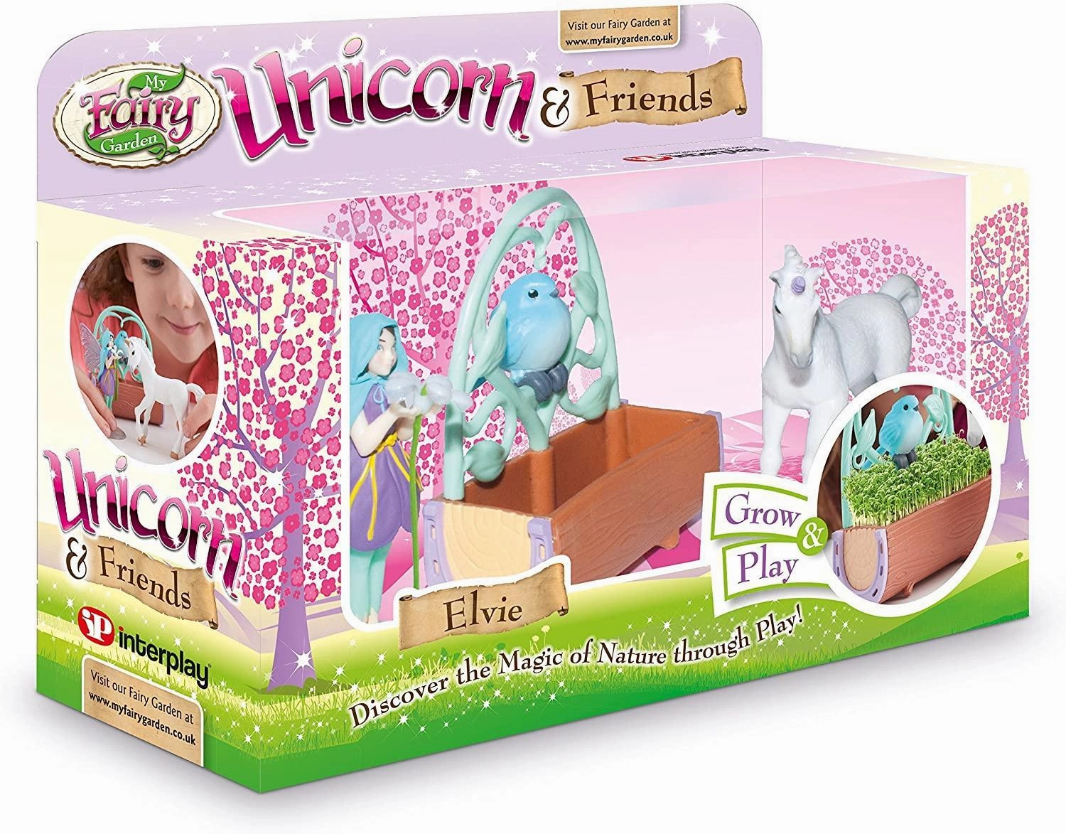 Collector's Set My Fairy Garden FG303 Unicorn & Friends Elvie Playset