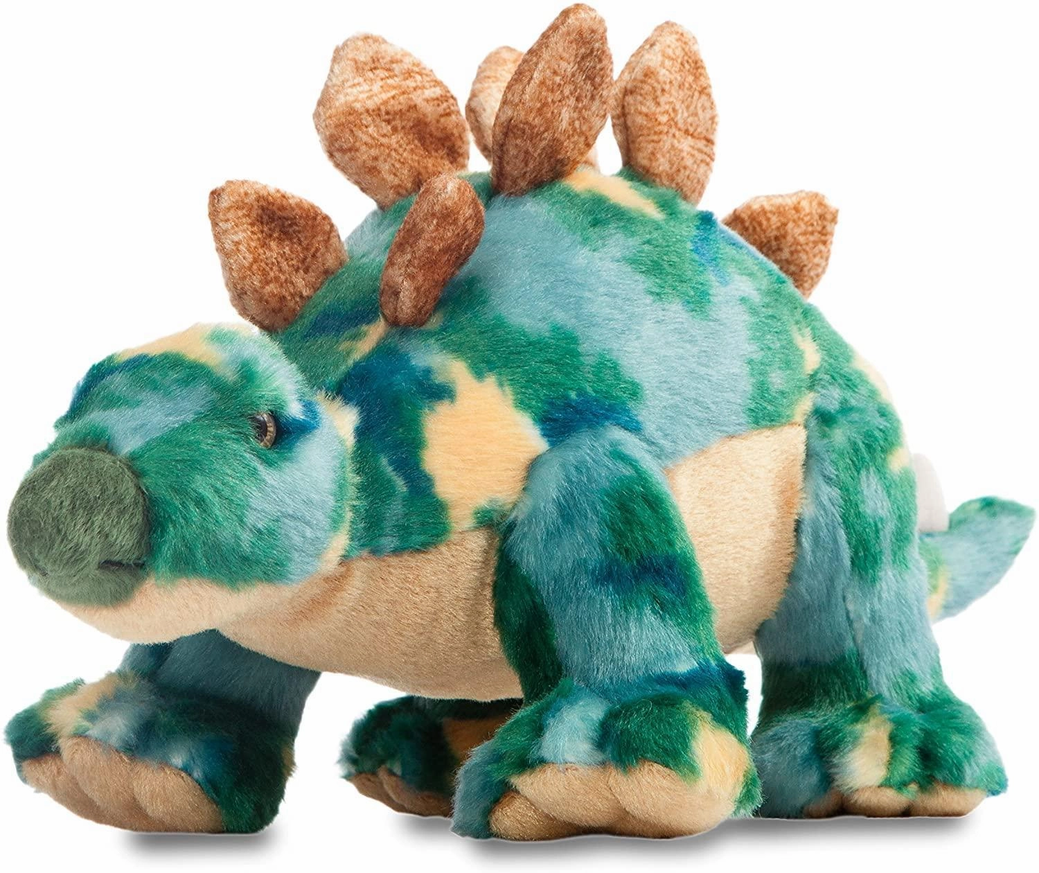 Sports Pose AURORA 32120 Stegosaurus Dinosaur, 13-Inch Soft Toy, Green