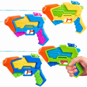 SLOOSH - 4 Pcs Aqua Phaser Medium Water Pistols (Colored) App Development