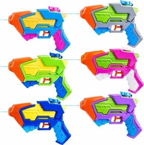 SLOOSH - 6 Pcs Aqua Phaser Water Pistols Role Assume Website Building