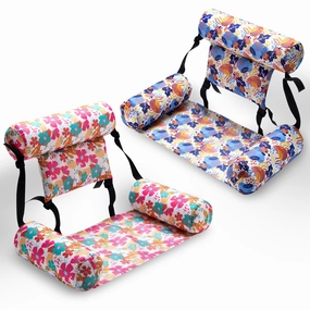 SLOOSH - Flower Pattern Water Floating Chair, 2 Pack Snow Fun