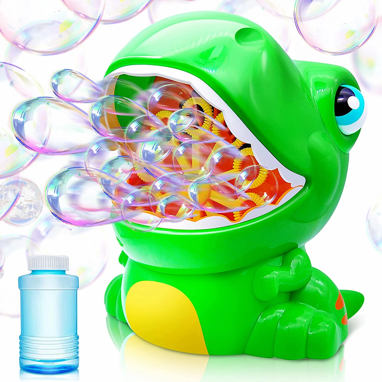 Solar System Quantum Physics SLOOSH - Green Dinosaur Bubble Machine