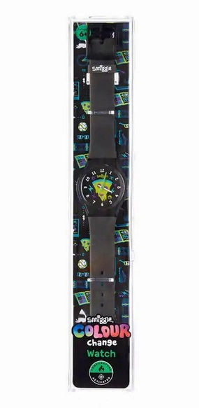 SMIGGLE Colour Change Watch - Black/Green Unique Approach