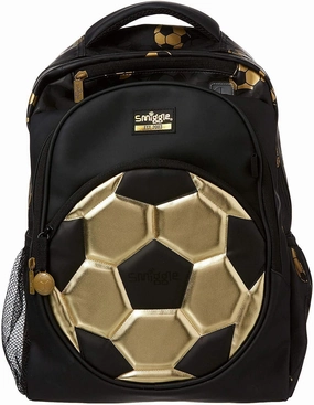 SMIGGLE Gold Kids School Backpack with Laptop Compartment Morality Meter Inclusive Hiring