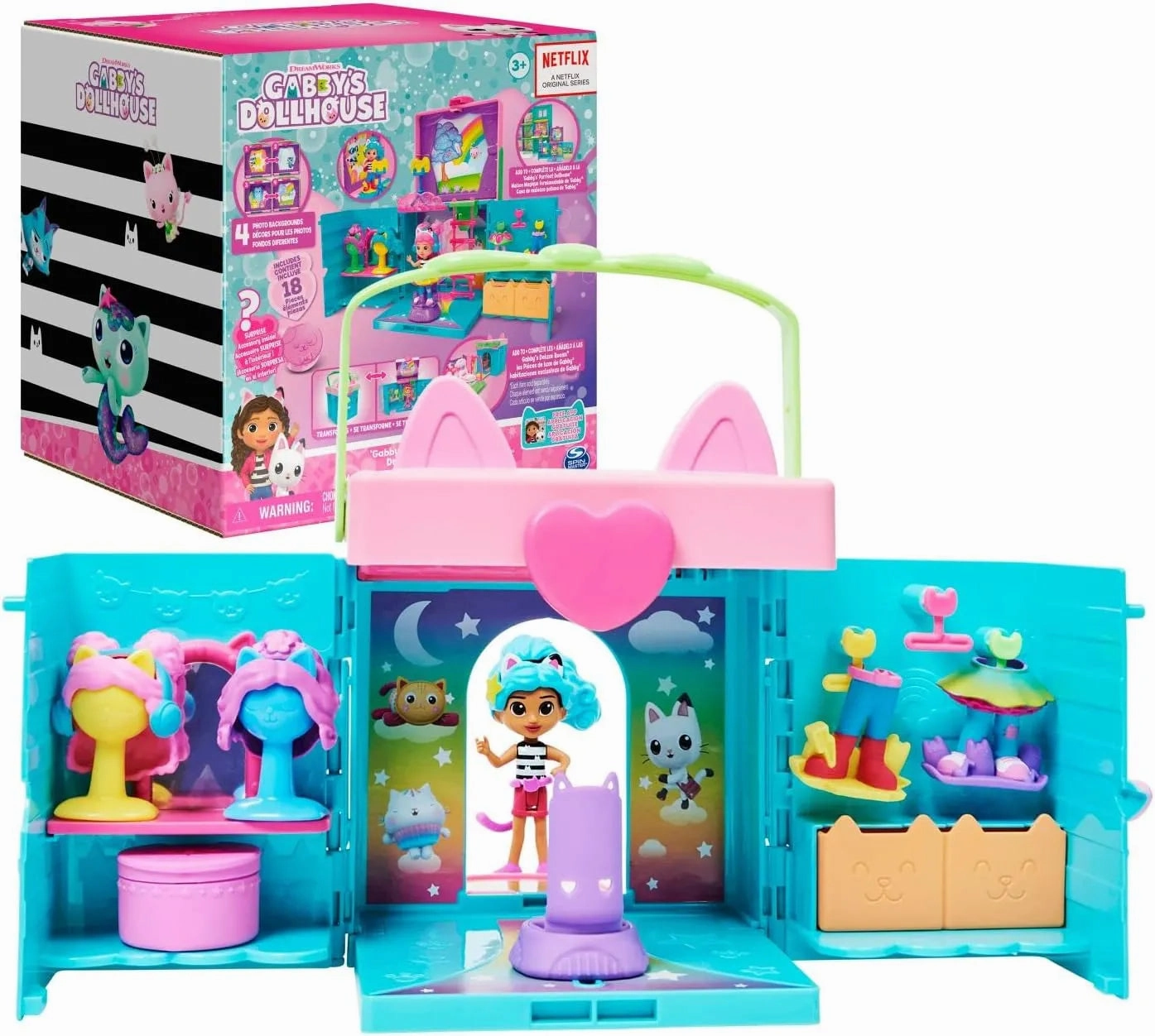 Gabby's Dollhouse Gabby Girl Dress-Up Closet Playset Regular Tier