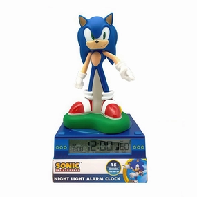Noir Style Sonic The Hedgehog 3D Nightlight, Alarm Clock with Light