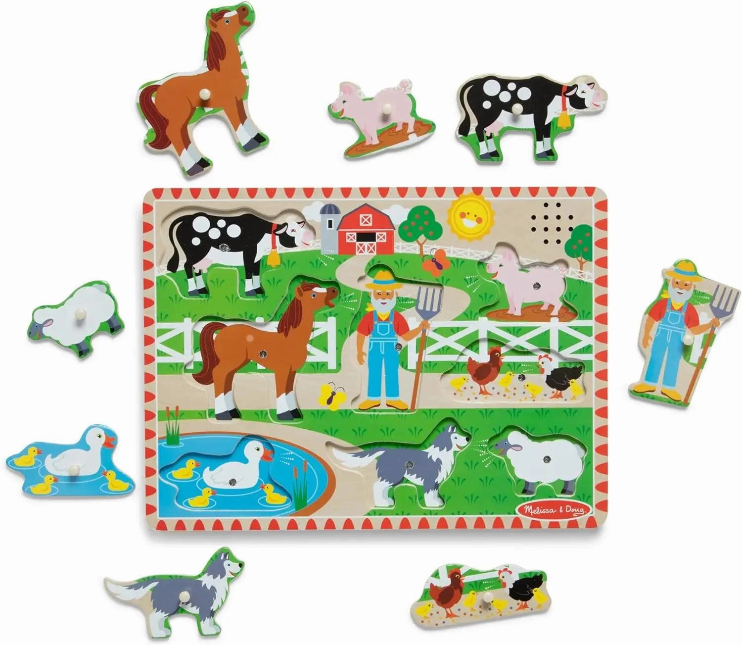 Melissa & Doug Old MacDonald's Farm Sound Wooden Puzzle Pay-to-Win