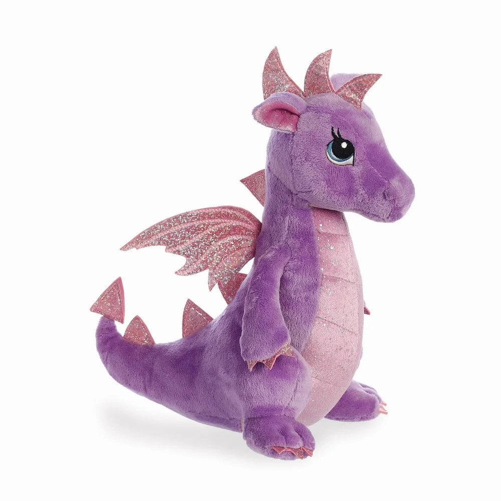 Sparkle Tales Larkspur Purple Dragon Soft Toy Gratifying Worker