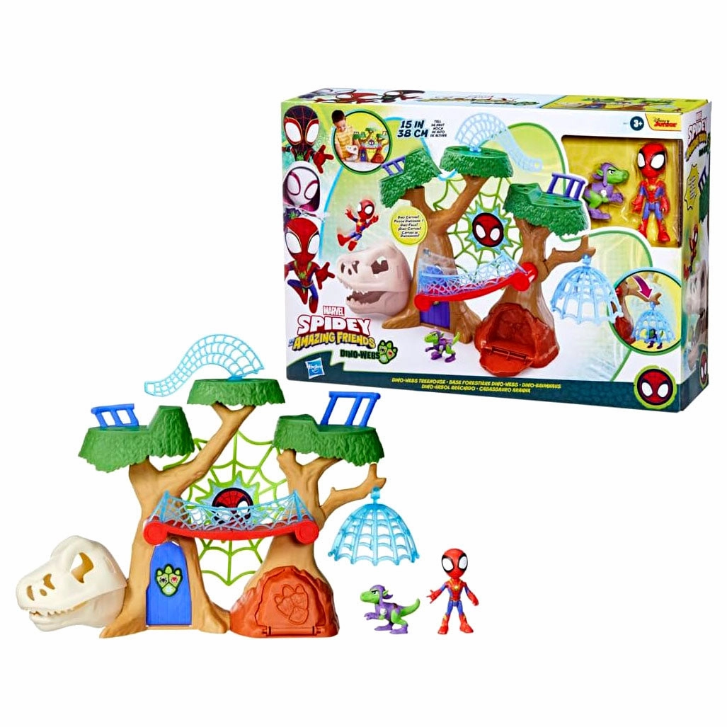 Hybrid Genre Spidey and Friends Dino Webs Treehouse Playset