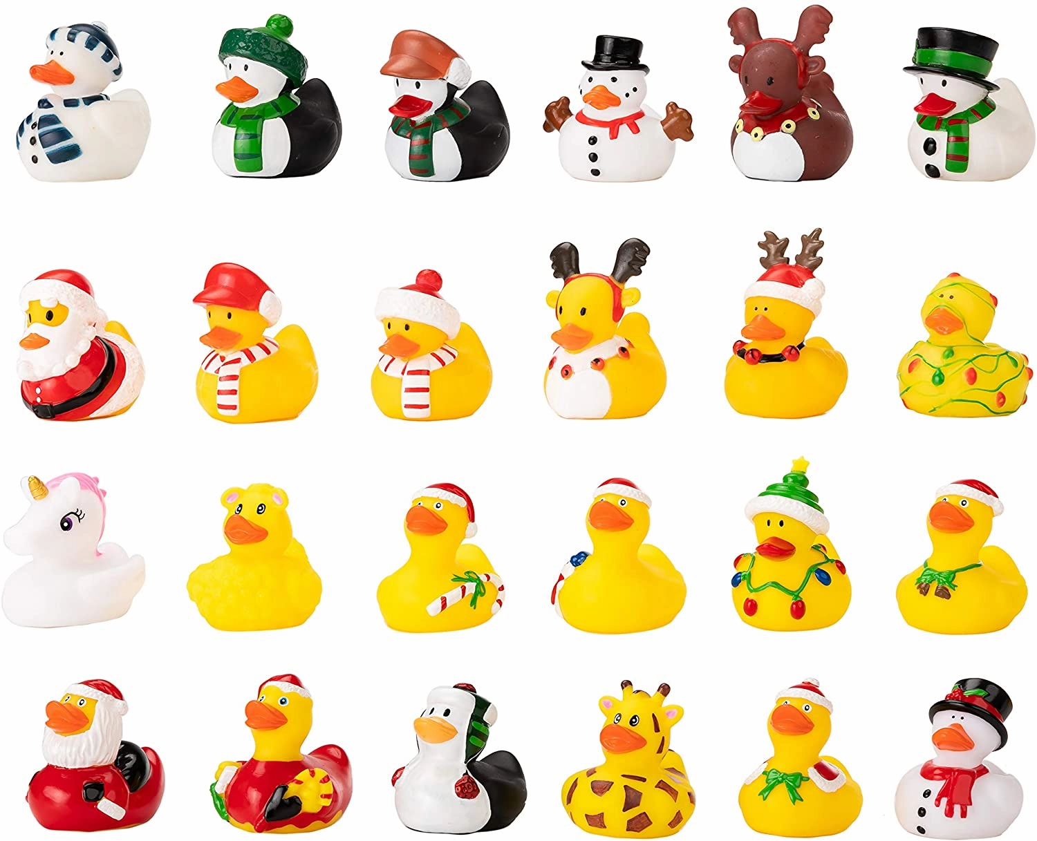 Christmas Rubber Ducks for Christmas Party Favor Gifts Scary Treats