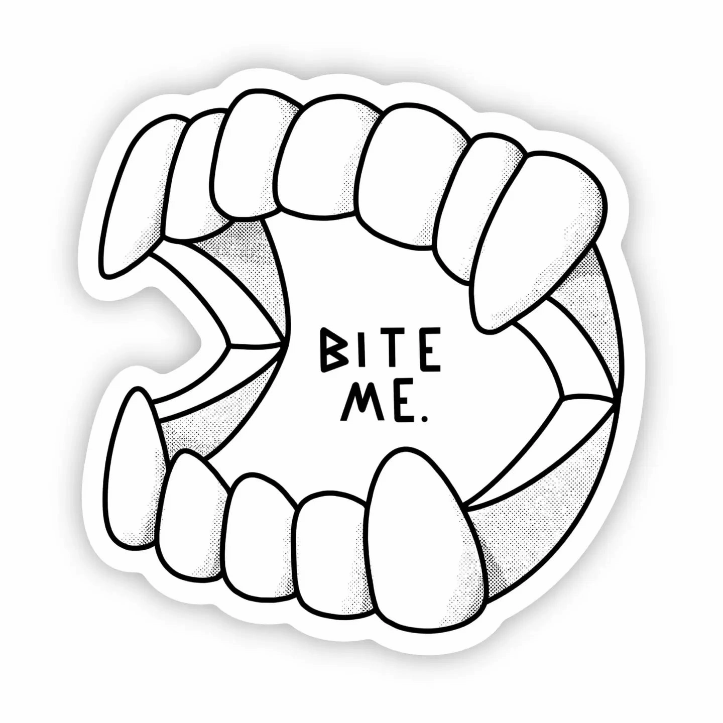 Bite Me Vampire Teeth Sticker Ghoulish Accessories